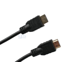 Maßgefertigtes Hochgeschwindigkeits-Digital-Link 4K-fähiges HDMI-Kabel mit Vergoldeten Steckern und Schwarzem Ridge-Grip