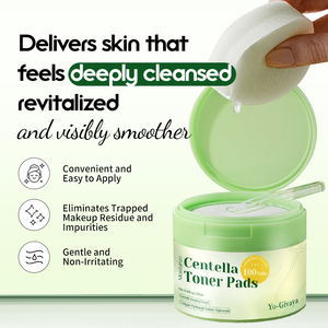 OEM/ODM Utilisation quotidienne CICA + PHA Tampons tonifiants pour le visage en <span class=keywords><strong>coton</strong></span> apaisants |   Exfoliation douce, hydratation, apaisement, soulagement, tous types de peau - Product Image 5