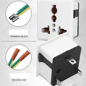 Phổ 13A AC Ổ cắm điện chúng tôi anh EU Bảng điều chỉnh ổ cắm cho mỹ nhật bản Úc người anh Đức Pháp Brazil phích cắm ổ cắm - Product Image 5