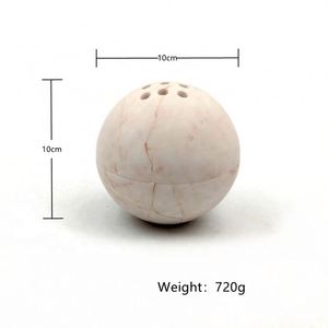 เครื่องหอมหินธรรมชาติสำหรับทำสมาธิเชิงเทียนหินอ่อนหรูหราทรงกลมพระพุทธรูปรอมฎอนมีกลิ่นหอมแบบอาหรับ - Product Image 2