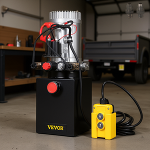 Unidad de potencia hidráulica Vevor de 4 cuartos de galón con bomba de 12V CC para remolque basculante y elevador de coches - Product Image 2