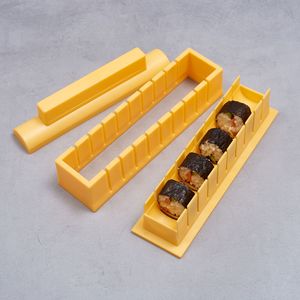 Kit de fabrication de sushi DIY avec moule à sushi, baguettes, cuillère, facile à réaliser, sushi de forme ronde pour un usage domestique - Product Image 2