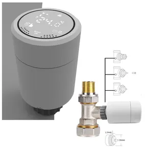 TRV ZIGBEE 3.0 Alexa Voice Thermostat for Boiler Thermostat Wifi Alexa M30 work with control box Temperature Thermostat