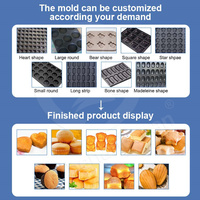 OCEAN Madeleine Faire Machine Muffin Cupcake Processus Entièrement Automatique Anglais Éponge Tasse Gâteau Ligne De Production