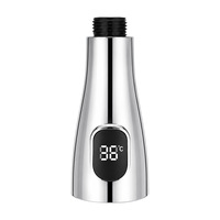 Accessoire de Robinet de Cuisine Extensible avec Affichage Numérique, Adaptateur de Robinet, Buse 2 Fonctions, Aérateur Anti-éclaboussures Étanche, Prolongateur de Robinet