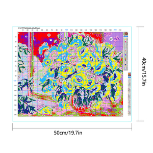 Decoración del hogar Naturaleza muerta <span class=keywords><strong>flores</strong></span> Kits <span class=keywords><strong>de</strong></span> <span class=keywords><strong>punto</strong></span> <span class=keywords><strong>de</strong></span> <span class=keywords><strong>cruz</strong></span> bordado hilo <span class=keywords><strong>de</strong></span> algodón mosaico pintura Dropshipping DIY <span class=keywords><strong>punto</strong></span> <span class=keywords><strong>de</strong></span> <span class=keywords><strong>cruz</strong></span> 11CT - Product Image 2