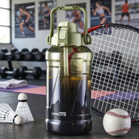 Bouteille d'eau sport en plastique personnalisée Longstar 2,5 L sans BPA, anti-fuite, réutilisable, à boire directement pour l'exercice estival en extérieur