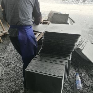 Lastra di <span class=keywords><strong>Pietra</strong></span> Naturale Nera per Tetti, Design Moderno per Esterni, Made in China - Product Image 5