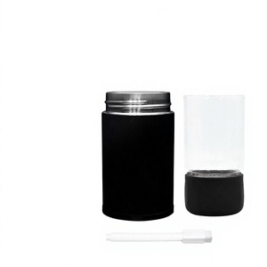 Modern Luxury Crystal <b>Spice</b> <b>Jar</b> Set Gold Leaf Plastic Lid Cover Air Tight Epoxy Resin Storage Bottles for Kitchen Use M Size - Product Image 2