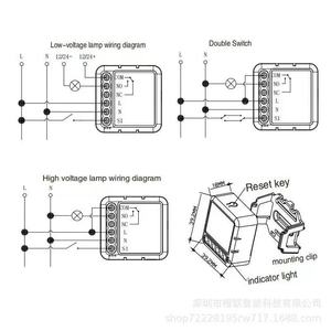 Tuya thông minh Wifi khô liên hệ với chuyển tiếp điều khiển 1CH điều khiển từ xa thông qua cuộc sống thông minh ứng dụng cho nhà sử dụng 12V DC/85-250V AC - Product Image 6