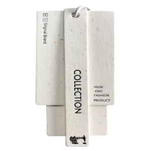 Dropshipping alta calidad personalizado propia Marca en relieve Logo personalizado etiqueta de logotipo cuerdas etiquetas colgantes personalizadas ropa etiqueta colgante - Product Image 2