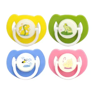 Individueller Säuglings-Schnuller Fütterung bedruckt Karikatur Orthodontischer Schnuller Souse Spielzeug Nippel BPA-freier Teesch-Silikon-Baby-Schnuller