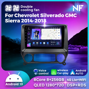 NaviFly NF, écran tactile Android le plus récent, Car Play 10 pouces pour Chevrolet Silverado GMC <span class=keywords><strong>Sierra</strong></span> 2014-2018 avec prise en charge RDS - Product Image 3