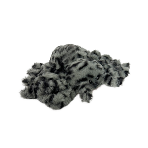 Araña de Peluche Realista con Rayas Grises, Juguete de Araña de Peluche, Araña Realista para Exhibición y Juego - Product Image 4