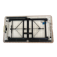 LT-109 Table de toilettage pour animaux de compagnie en acier inoxydable pliable coloré classique écologique et réglable