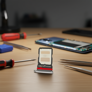 Tiroir pour carte SIM pour Xiaomi Mi11T Mi11T Pro, argent, double emplacement pour carte SIM, pièce de rechange - Product Image 2