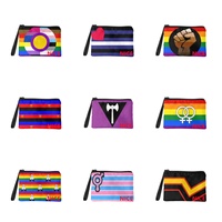 Dompet Koin Custom Bermotif Pelangi Gay untuk Penggunaan saat Perjalanan Sehari dan Persediaan Siap Kirim (Drop-ship)