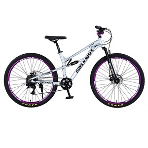<span class=keywords><strong>GUNS.N</strong></span>.<span class=keywords><strong>ROSES</strong></span> Bicicletta da Montagna Downhill in Lega di Alluminio 27,5 e 26 Pollici con Freni a Disco e Ammortizzatori - Product Image 1