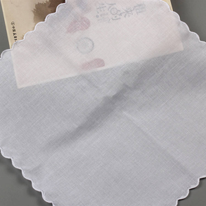Hochwertige Taschen tücher aus reiner Baumwolle Solid <span class=keywords><strong>White</strong></span> Square Pocket Taschentuch mit überbackener Kante für Männer und Frauen - Product Image 3