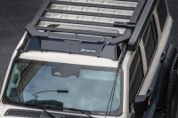 Viseras Universales TENGQIAN, Deflector de Viento, Visera Universal para Parabrisas, Deflector de Visera Solar de Aleación de Aluminio/ABS