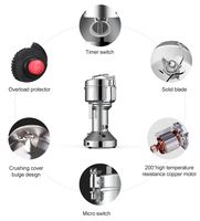 Horus Moulin à Farine Moulin à Grains de Riz Machine de Traitement a moudre les epices Électrique Cocoa Spice Herb Coffee Powder Grinder Machine