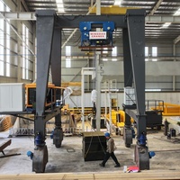 Grue RTG Diesel-Électrique 16T 25T sur Pneus en Caoutchouc, Alimentée par Générateur, pour Logistique Extérieure, Port et Cour Intermodale