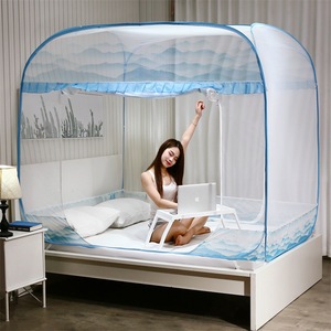 Mosquitero <span class=keywords><strong>para</strong></span> Cama Grande de 3 <span class=keywords><strong>Puertas</strong></span>, Apertura Automática, Instalación Automática, 3 Lados con <span class=keywords><strong>Puertas</strong></span>, Dosel <span class=keywords><strong>para</strong></span> Cama de 3 <span class=keywords><strong>Puertas</strong></span> - Product Image 2