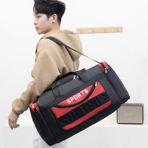 Bolsa de lona para viajes y acampadas al aire libre, bolsa de almacenamiento ligera, impermeable, antisalpicaduras, de gran capacidad, bolso de mano para vacaciones de fin de semana - Product Image 6