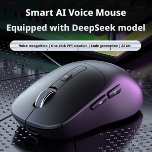 เมาส์เสียงอัจฉริยะ AI ไร้สาย 2.4G สำหรับโหมดคู่ ไฟ RGB ปรับแสงได้ตามหลักสรีรศาสตร์ สำหรับคนถนัดขวา พร้อมไฟแสดงสถานะ รองรับ<span class=keywords><strong>การ</strong></span>แปลภาษาและ <span class=keywords><strong>PPT</strong></span> - Product Image 2