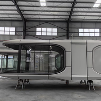 Maison de Luxe Volferda, Capsule Spatiale de 8,5 m pour 5 Personnes, Maison Conteneur Mobile Pliable Préfabriquée