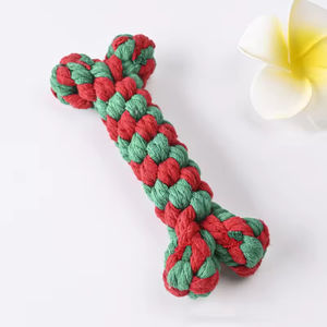 Jouets à mâcher personnalisés pour chiens, en gros, pour le nettoyage des dents, durables, en coton de luxe, en forme d'os, interactifs, pour petits chiens, cordes à mâcher pour chiens - Product Image 4