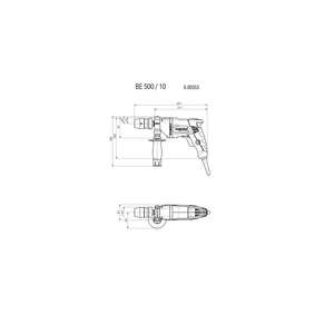 METABO - 600353000 BE 500/10 - 500 W Taladro-EAN 4007430262011 HERRAMIENTAS ELÉCTRICAS CON CABLE TALADROS Y ACELERADORES DE IMPACTO - Product Image 3