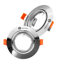 Spot encastré commercial pour plafond, boîtier couleur nickel, GU10 MR16, anti-éblouissement, spots en aluminium pur, encastré rond GU10