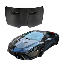 Capot moteur en fibre de carbone sèche forgée 3K sergé style V personnalisé pour Huracan LP580 LP610 EVO – Kit carrosserie capot avant en carbone