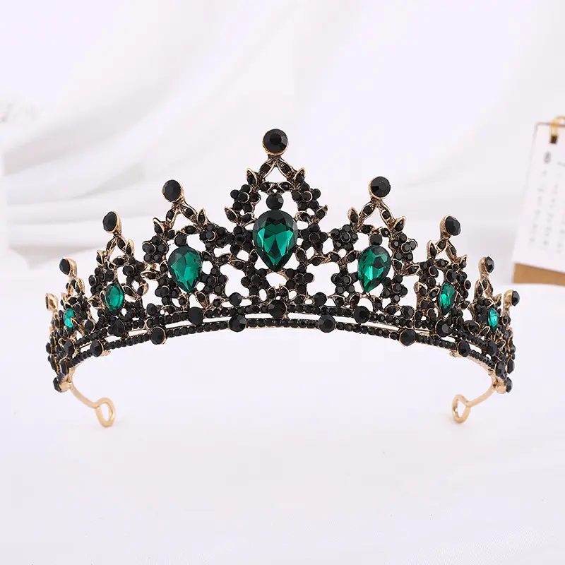 Mahkota kristal untuk wanita Tiara untuk anak perempuan, mahkota Ratu Royal, ikat kepala mahkota putri, Tiara untuk pengantin perempuan, ulang tahun