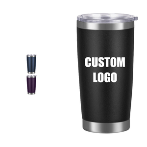 Tumbler in Acciaio Inox a Doppia Parete da 20oz, Tazza da Caffè Ecologica con Logo Personalizzato, Design Classico con Coperchio per Ufficio - Product Image 4