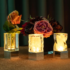 Crystal Glass Cordless LED <b>Table</b> <b>Lamps</b> with Remote Control for Christmas Indoor/Outdoor Use MPCL M3 - Product Image 2