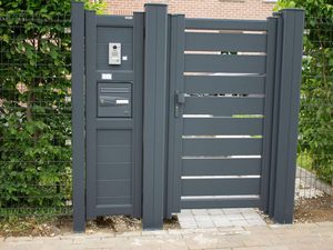 Portail moderne en aluminium, portail piétonnier en métal, petit portail facile à assembler, portes en aluminium DIY - Product Image 5