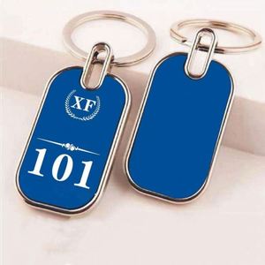 Porte-clés personnalisé en alliage de zinc avec logo sur mesure, décoration de voiture, sublimation, porte-clés vierge - Product Image 2