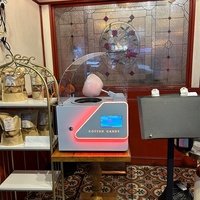 Machine à faire de la barbe à papa électrique automatique professionnelle, nouvelle, pour un usage domestique et en boulangerie, 220V, haute productivité