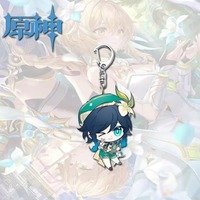 Gantungan Kunci Akrilik Game Yuan Shen Tentara Tersebar Funina Zhongli Lightning General Liontin Karakter Aksesoris Ransel Hadiah