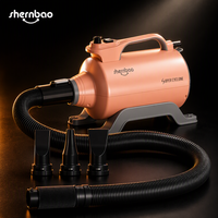 Sèche-cheveux pour animaux de compagnie Shernbao 2600W à haute vitesse, souffleur SHD-2600P, chaleur réglable, faible bruit, pour salon et usage domestique
