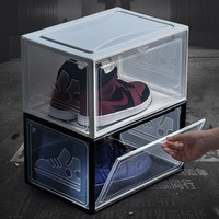 Choice Fun New Design Boîte de rangement pour chaussures à ouverture latérale et boîte à chaussures pliable blanche Étagère à chaussures pliable
