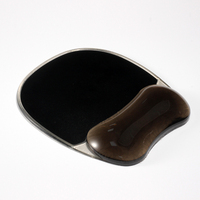 Tapis de souris de jeu imperméable antidérapant transparent de forme irrégulière en gel+TPU, couleur personnalisée, avec repose-poignet, anti-rayures
