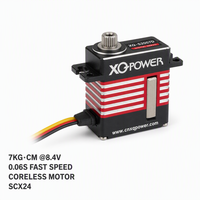 Micro Servo HV XQ-POWER XQ-S2007D 7kg sans noyau, étanche, engrenages en acier inoxydable, aluminium, pour hélicoptère et avion RC, vente en gros OEM