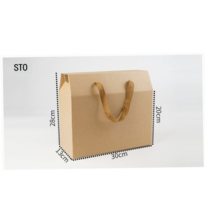 Fabbrica a basso prezzo direttamente Drop Shipping scatola regalo in carta Kraft ecologica riciclata con divisori borsa per la consegna degli alimenti - Product Image 6