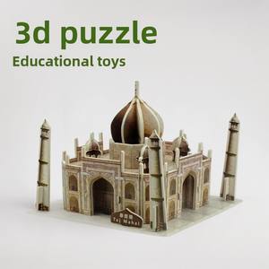 Vendite calde piccole torri gemelle 3D Puzzle eco-friendly <span class=keywords><strong>architettura</strong></span> straniera modello di carta di assemblaggio per punti di riferimento famosi assemblaggio di giocattoli - Product Image 2