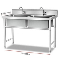 Table de travail en acier inoxydable pour le nettoyage des fruits de mer et du poisson, meuble de cuisine de Restaurant Commercial de haute qualité
