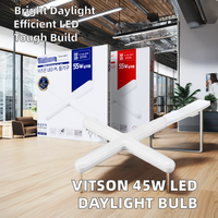 Lampe croisée LED 55W moderne Spot en plastique Matériau de base Plafonniers pour hôpitaux Prix d'usine en gros Produit populaire