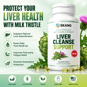 Silymarin Artichoke Extract Liver Detox Cleanse Healthcare Antioxidant Softgel <b>Supplement</b> - Product Image 1
